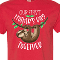 thumbnail image 4 of Inktastic Our 1st Mothers Day Together Cute Mom and Baby Sloth T-Shirt, 4 of 5