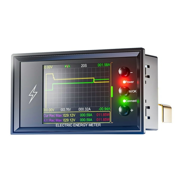 DC 0-420V 100A WiFi Batería/Probador de Energía 2 en 1 Amperímetro Bidireccional Detector de Capacidad de Energía de la Batería Probador DCV