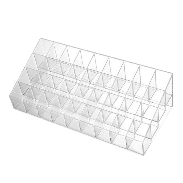 Estuche para pintalabios, soporte acrílico para almacenamiento de pintalabios, estuche transparente y duradero para pintalabios, estuche de exposición 36 ranuras