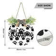 thumbnail image 3 of Dog Paws Black Welcome Sign for Front Door Wreath Door Sign for Farmhouse Porch Decoration Indoor Outdoor, 3 of 7