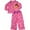 Pink Dora, variant on Dora the Explorer Toddler Girls 2 Piece Long Sleeve Fleece PJ Pajama Set, 38248 Red Heart Leopard Dora / 3T