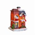 thumbnail image 4 of Christmas Village Decor, Resin Gabled Cottage Tabletop House with Soft Light for Entryway Table Shelf and Living Room, 2.95 x 2.17 x 1.77 in, 4 of 5