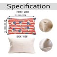 thumbnail image 6 of 4th of July Gnome Pillow Covers 12x20 Inch Blue Red Stars and Stripes American Flag Decorative Pillows Cushion Case Patriotic Home Independence Day Memorial Pillowcases for Sofa Couch, 6 of 6