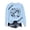 Sky Blue_1, variant on Godom Oversized Sweatshirt for Women Rugby Graphic Pullover Long Sleeve Drop Shoulder Fleece Sweatshirt