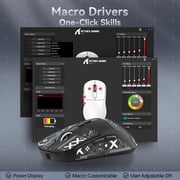 ATTACK SHARK X6 Optical USB Wireless Gaming Mouse, Black Pro