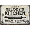 thumbnail image 1 of MELODY'S Kitchen Farmhouse Sign Gift 8x12 Metal 108120033352, 1 of 1