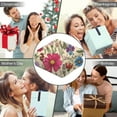 thumbnail image 5 of Wearable Blanket,Pioneer Flower Floral Print Pattern Hooded Wearable Flannel Blanket for Adults & Teens with Buckle,Winter Poncho Shawl Wrap Cape,50"x60", 5 of 5