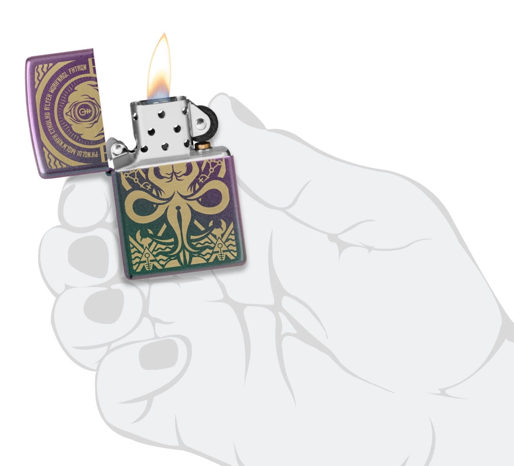 Zippo Evil Design Iridescent Pocket Lighter