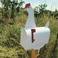 thumbnail image 5 of QHUDLV Bduttlefish Unique Chicken Cow Horse Mailbox Metal Wall Mounted Outside Farm Weatherproof Garden Animal Mailboxes W5F3 Craft Decoration, 5 of 9