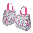 thumbnail image 2 of Pioneer Flower Floral Print Pattern Insulated Lunch Bag for Women & Adults,Large Portable Soft Cooler Lunch Bag,Thermal Food Storage Tote with Pearl Cotton,8.66L,8.75x5.75x9.5 Inch, 2 of 6