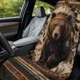 thumbnail image 6 of ZUXONGSY Car Seat Cover Towel Bear Geometric Print Protection for Front Bucket Seats Absorbent Cars Seat Towel Covers Universal Fit Front Seat Mat, 6 of 8