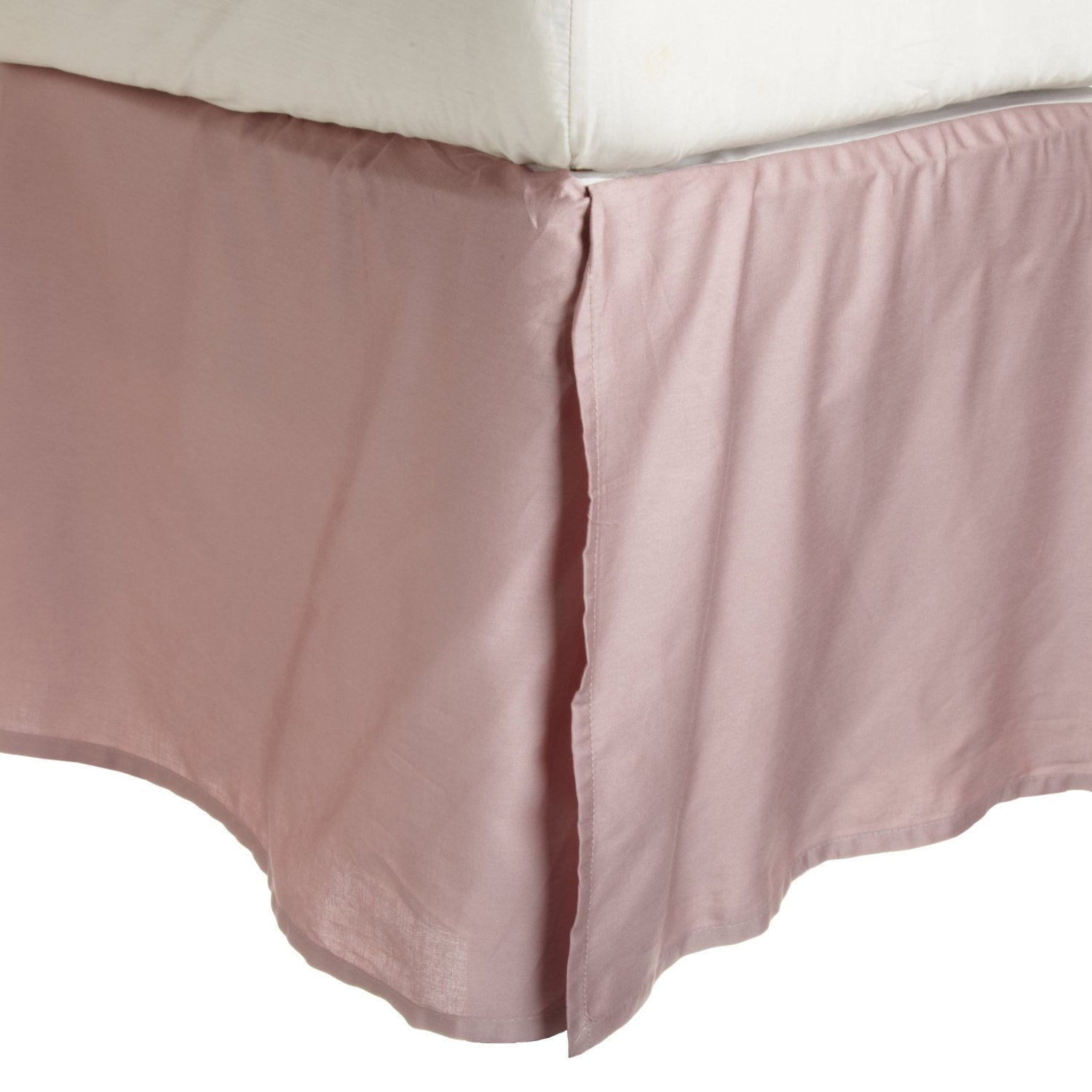 100 Egyptian Cotton Chic Solid Bed Skirt with Split Corners Lavender