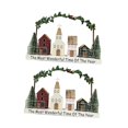 thumbnail image 4 of Cabaña de pueblo navideño perfecl decoración de mesa casa de madera rústica 30 cm x 19,5 cm, 4 of 8