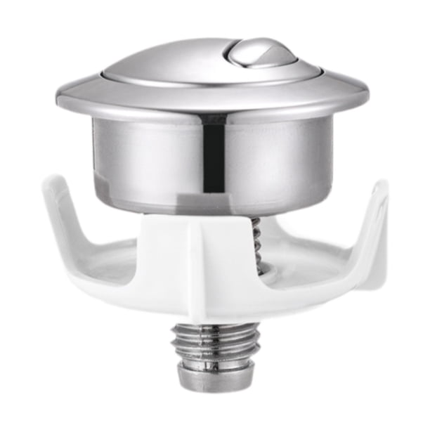 Botón de Descarga para Inodoro, Válvula de Tanque, Botón Doble para Inodoro, Accesorios para Tanque de Inodoro Resistentes, Botón de Presión para Plata