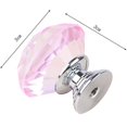 thumbnail image 4 of 10 Pcs 30mm - Glass Cupboard Crystal Shape Pull Handle - Pink, 4 of 5