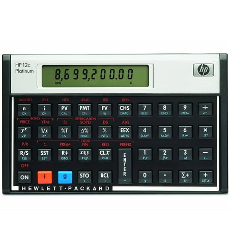 HP 12C Platinum Financial Calculator (Algebraic or RPN)