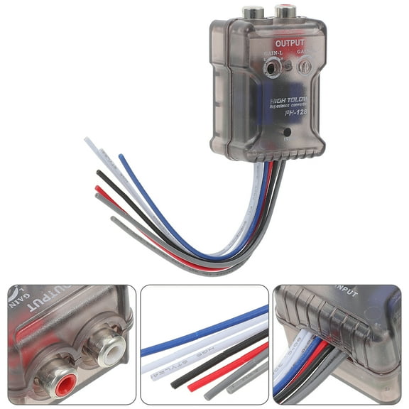 FUEENIRVA Vehicle Speaker Level Adapter 2Set Multi