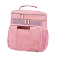 thumbnail image 2 of Bolsa de aseo grande, organizador de artículos de tocador, resistente al agua, bolsas de ducha, bolsa de almacenamiento, bolsas de baño, de maquillaje Rosa, 2 of 10