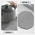 thumbnail image 3 of OHOIOLLA 10Ud Posavasos Trenzados De Para Con Función Antideslizante Y Decorativa Claro, 3 of 8