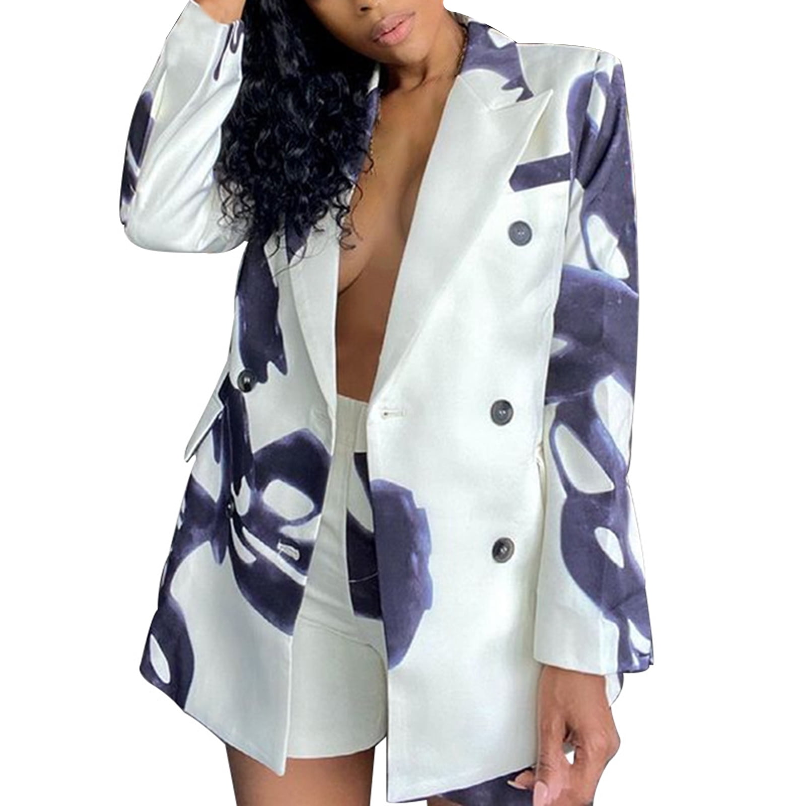 two piece blazer short set