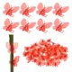 thumbnail image 1 of Uxcell 100-Pack Clips de Orquídea Plásticos para Jardín Clips de Plantas Libélula Clips de Orquídea [Rojo], 1 of 1