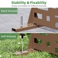 thumbnail image 5 of MAYEERTY 72 × 47in Outdoor Privacy Screen with Stand Metal Balcony Decorative Screen, Brown, 5 of 7
