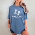 thumbnail image 4 of Comfort Colors Christian Shirt - Western Minimalist Faith Tee - Walk by Faith T-Shirt, 4 of 8
