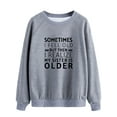 thumbnail image 4 of ManHanLi Women Letter Print Crew Neck Raglan Long Sleeve Sweatshirt, 4 of 7