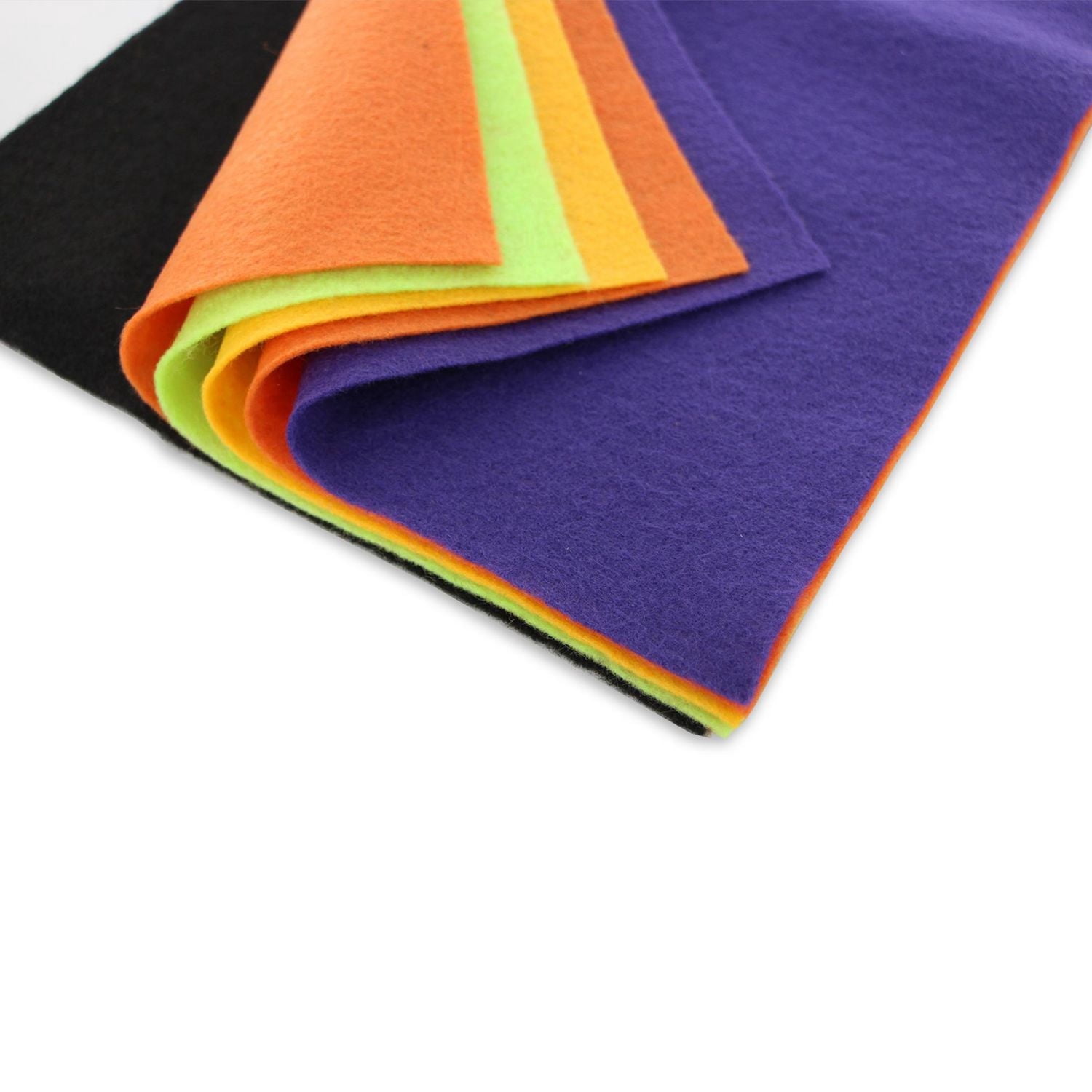 FABRIC CREATIONS Rainbow ClassicFelt™ Carrés lot de 10 - noir et blanc - 9" x 12" (23 cm x 30 cm)