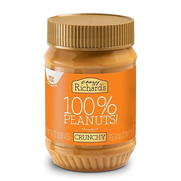 Crazy Richard's Crunchy Peanut Butter 16 oz Pack of 2