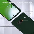 thumbnail image 5 of for Google Pixel 7a Case, Silicone Phone Case with 2 Screen Protector, Soft Anti-Scratch Microfiber Lining, Full Body Shockproof Slim Cover Support Wireless Charging, DarkGreen, 5 of 16