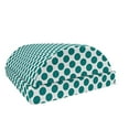 thumbnail image 1 of Teal Foot Rest, Traditional Polka Dots Pattern Design Vibrant Colored Geometrical Elements, Non-Slip Backing Adjustable Ergonomic Memory Foam Leg Support for Office, Teal White, by Ambesonne, 1 of 5