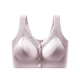 thumbnail image 1 of Front Closure Lace Lift Push Up Seamless Underwire Bra for Everyday Comfort and Side Coverage Support, 1 of 5