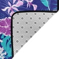 thumbnail image 4 of YFYANG 36"x24" Non-Slip Flannel Carpet Doormat, Living Room Bedroom Office Decorative Area Rugs, Indoor Purple Butterfly Flower Doodle Floor Mats, 4 of 7
