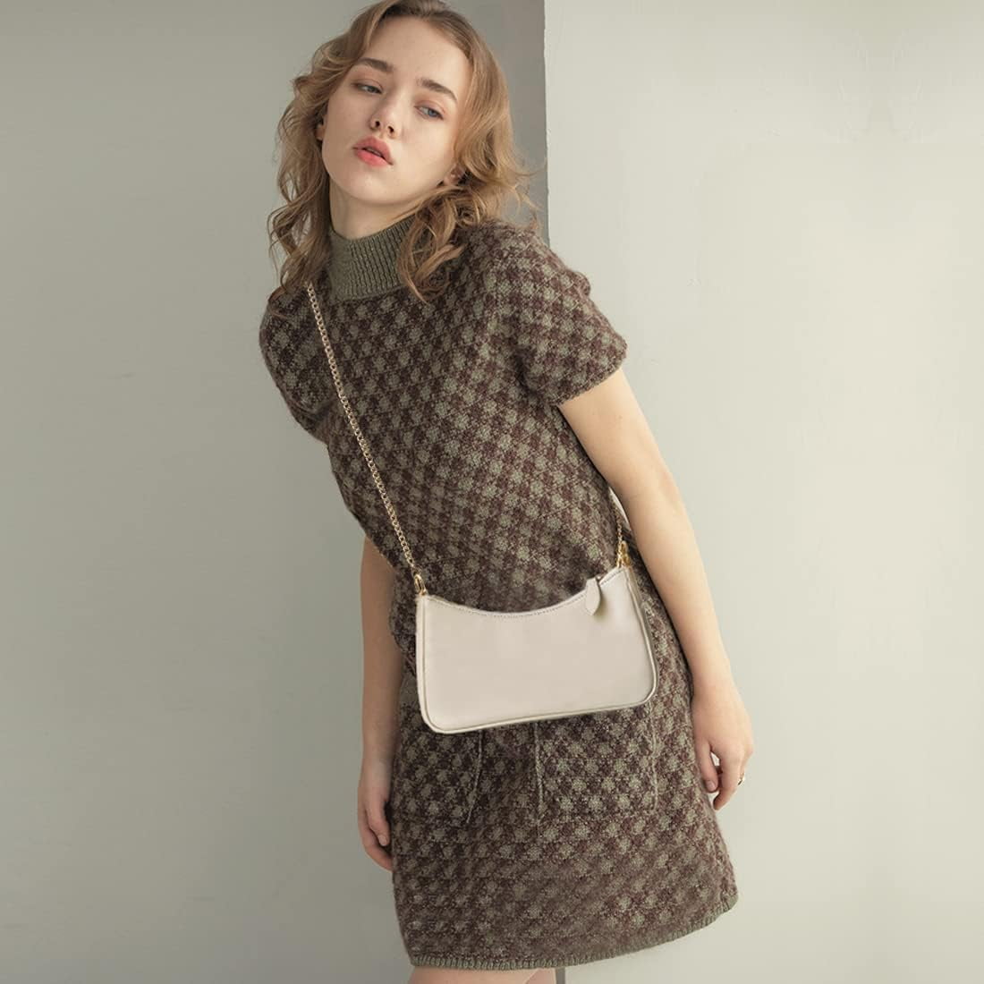 Clutch Tote Handbags with 2 Removable Straps and Zipper Closure Crossbody Bags Shoulder Purse Handbag for Women