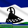 thumbnail image 4 of G128 5 Pack: Lesotho Basotho Flag | 3x5 Ft | LiteWeave Pro Series Printed 150D Polyester | Country Flag, Indoor/Outdoor, Vibrant Colors, Brass Grommets, 4 of 7