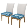 thumbnail image 2 of Easygdp Sea Underwater Animals Square Chair Cushion Cover Stretch Chair Seat Covers Removable Washable for Hotel, Bedroom, Office, 2 of 9