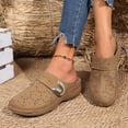 thumbnail image 6 of Bkhluea Women Floral Cutout Metal Accent Mules Slip On Comfortable Footwear For Office Work Daily Casual Outdoor Activities, 6 of 7