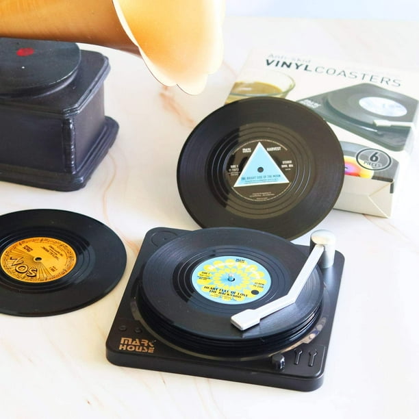 Brosse anti-poussière pour tourne-disque vinyle, tête colorée