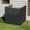 Black, variant on TopComfy 47" W x 48" H Air Conditioner Fence Panels, Outdoor Privacy Screens, Pool Equipment Enclosure, U Shap Trash Can Screens Fence Kit for Outside Backyard Patio, Black
