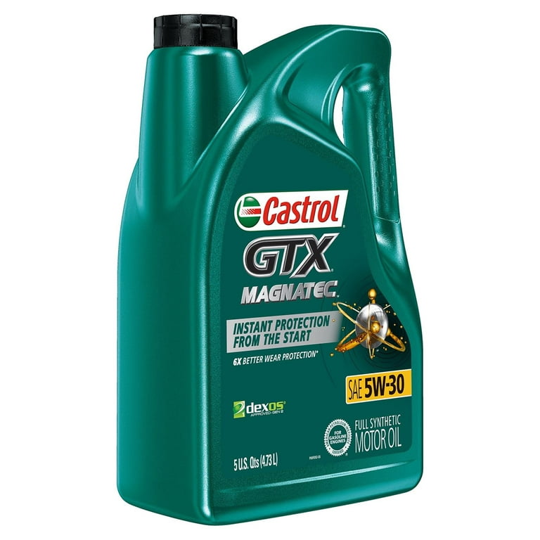 Castrol 5W-30 GTX MAGNATEC Motor Oil, 5 Qt., 2095198