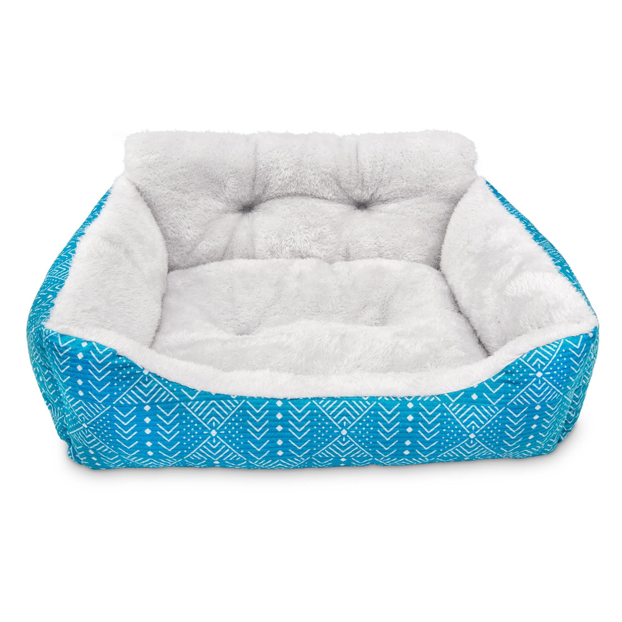 Vibrant Life Lounge Style Pet Bed, Small, Turquoise