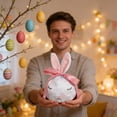 thumbnail image 6 of Tuscom Easter Bunny Gift Bags, Non-Woven Fabric Party Favor Bags for Candy & Snacks, Easter Party Supplies, Decorative Pink Treat Bags for Gatherings & Egg Hunts (10.24x6.3in), 6 of 6