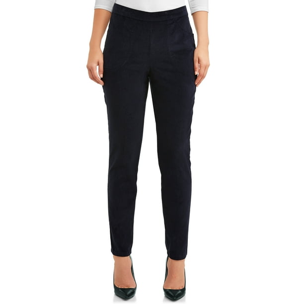 RealSize - RealSize Womens Pull-On Corduroy Stretch Pant - Walmart.com ...
