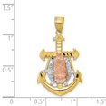 thumbnail image 2 of 10k Two-Tone Gold Mariner Blessed Mother Pendant - 1.6 Grams - Measures 30x21mm Wide, 2 of 2