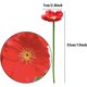 thumbnail image 2 of 20 Piezas de Amapolas Artificiales Flores Falsas de PU Ramo de Boda de 33 cm de Alto para el Hogar Cocina Comedor Centros de Mesa Decoración de Boda esquí esquí Gafas de esquí, 2 of 5