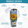 thumbnail image 3 of Simple Modern 30 oz Insulated Stainless Steel Tumbler Double Wall Stainless Steel Tumbler with 2-Way Drinking Sunflowers and Daisies, 3 of 9
