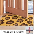 thumbnail image 3 of Yellow and Black Of Leopard Print Door Rugs,Washable Non Slip Door Mats Indoor,Decorative Door Mats,Entry Mat Indoor for Entrance,Bedroom,Kitchen,Bathroom,17"x30", 3 of 6