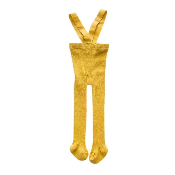 Pantimedias Con Tirantes Transpirables Para Niños Pequeños, Pantimedias Ajustadas De Cintura Alta De Color Sólido Para Niñas Pequeñas, Calcetines Básicos Para El Día A Día Cateissary BA001331-08