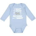 thumbnail image 3 of Inktastic I Want To Grow up To Be a Mechanic Like My Daddy Boys or Girls Long Sleeve Baby Bodysuit, 3 of 5